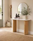 Platinum Console Table with Mirror - 2