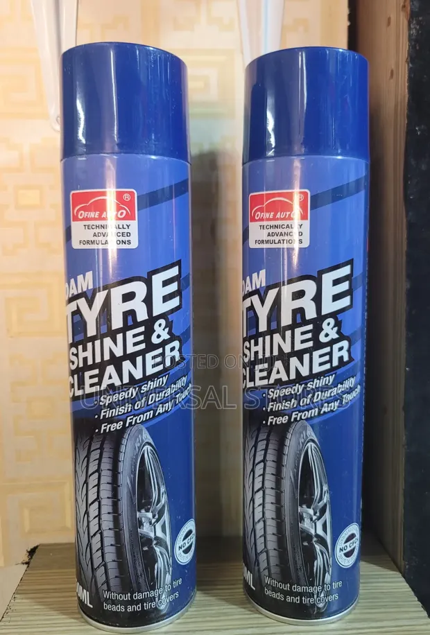 Auto Tyre Shine & Cleaner (650ml Foam Spray) - 1