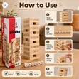 54-Piece Wooden Blocks Stacking Toy - 5