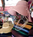Lady's Peach Chiffon Bucket Hat - 1