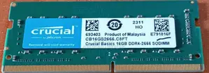 DDR4 Laptop RAM - 16GB & 8GB