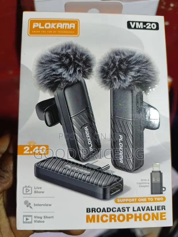 Plokama Broadcast Wireless Lapel Microphone Set - 1