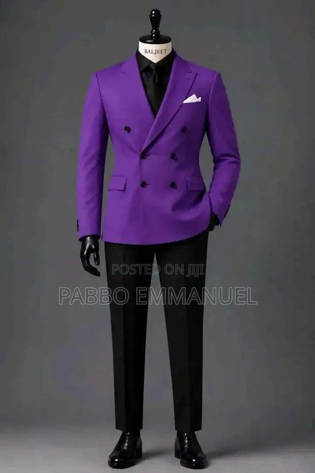 Louis Vuitton Double Breasted Blazer - Purple - 1