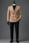 Alberto Roma Men's 3-Piece Double Breasted Suits - 1