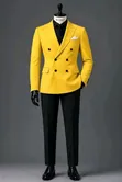 Alberto Roma Men's 3-Piece Double Breasted Suits - 2