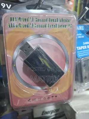 USB Virtual 7.1 Channel Sound Card Adapter