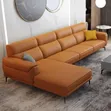 5-Seater Cotton Leather Sofa Couches - Any Colour - 1