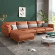 5-Seater Cotton Leather Sofa Couches - Any Colour - 2
