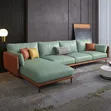 5-Seater Cotton Leather Sofa Couches - Any Colour - 3