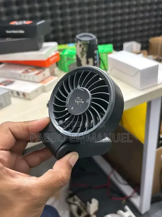 Portable Handheld Ice Cooling Rechargeable Fan (A228) - 1