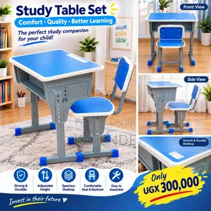 Adjustable Study Table Set with Chair
