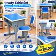 Adjustable Study Table Set with Chair - 1