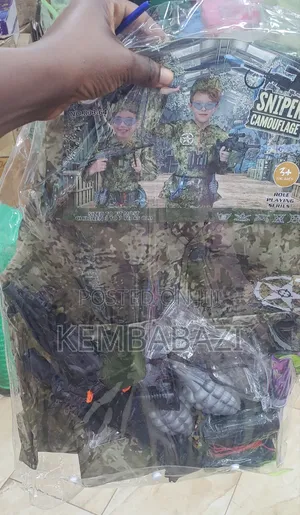 Children's Sniper Camouflage Role-Playing Costume Set (Ages 3-7)