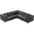 Brand New Buttoned L-Shaped Sofas in Any Colour - 1