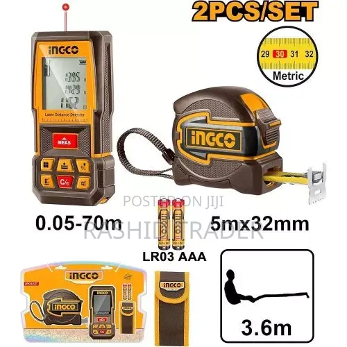 Ingco HLDD241201 Laser Distance Meter Combo Kit - 1