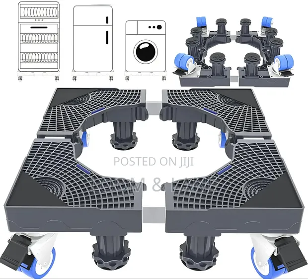 Super Heavy Duty Adjustable Movable Appliance Base - 1