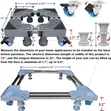Super Heavy Duty Adjustable Movable Appliance Base - 2