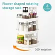 3-Tier Rotating Kitchen Storage & Spice Rack Organizer - 1