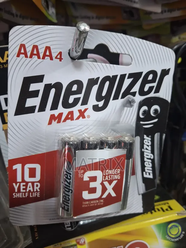 Energizer Max Alkaline AAA Batteries (4pc) - 1