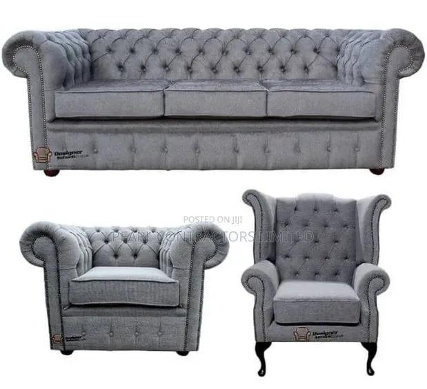Ebenezer 5-Seater Chesterfield Sofas - Any Colour - 1