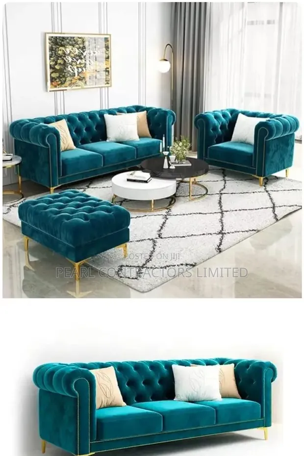 Brand New 5-Seater Chesterfield Sofa - Any Colour - 1