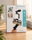 6-in-1 Smartphone Vlogging Kit with Mic & LED Light - 1