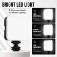 6-in-1 Smartphone Vlogging Kit with Mic & LED Light - 5