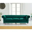 Brand New Mongolian Chesterfield 3-Seater Sofas in Any Colour - 2