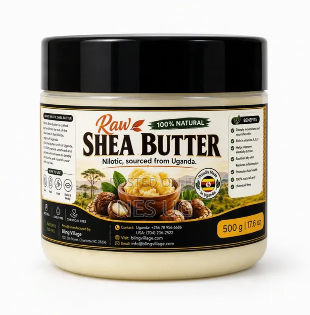 Raw 100% Natural Nilotic Shea Butter - 500g - 1