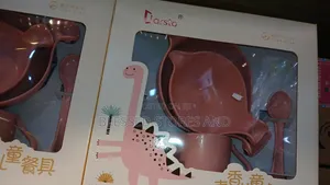 Baby Feeding Set with 2 Containers, Cup, Spoon & Fork