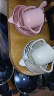 Baby Feeding Set with 2 Containers, Cup, Spoon & Fork - 2