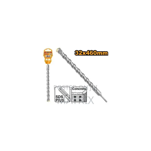 INGCO 4-Piece SDS Plus Hammer Drill Bit Set - 1