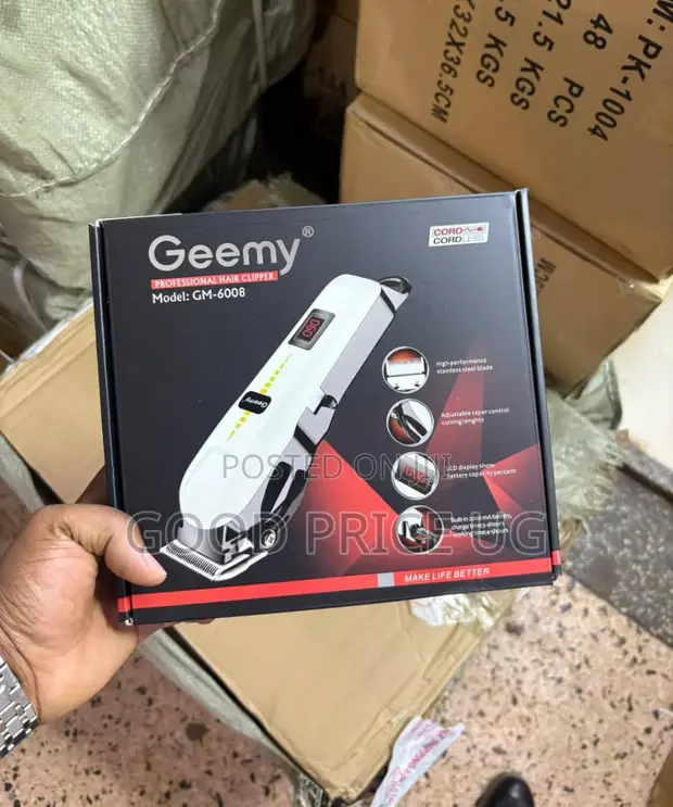 Geemy GM-6008 Cordless Professional Hair Clipper - 1