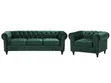 Imelda Chesterfield 4-Seater Sofa - Any Colour - 1