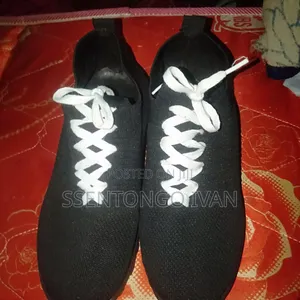 Black Shoes with White Laces (Size 41)