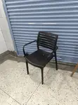 Brand New Breeze Plastic Dining Chairs (Black) - 2