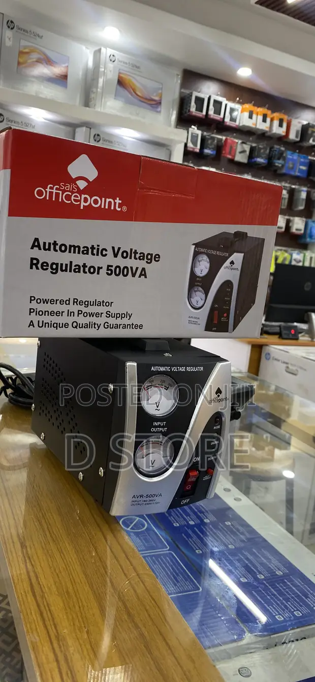 OfficePoint Automatic Voltage Regulator 500VA Stabilizer - 1