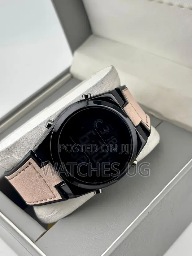 Skmei Pink Leather Sport Watch for Women - 1
