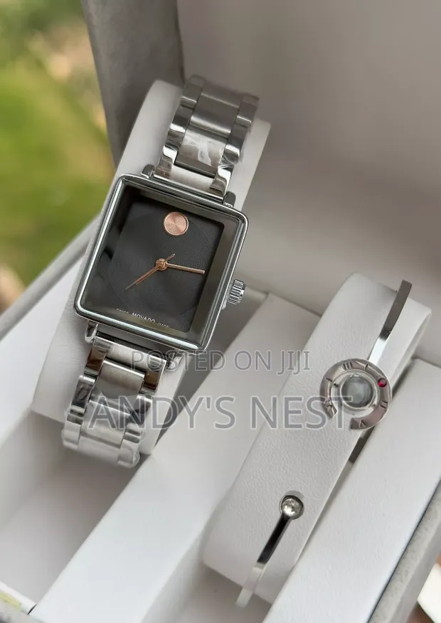 Swiss Silver Stainless Steel Movado Watch for Women - 1