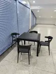 4 Seater Plastic Dining Table and Chairs - 1