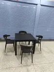 4 Seater Plastic Dining Table and Chairs - 3