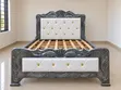 4x6 Silver White Bed Frame - 2