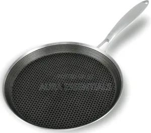 32cm Stainless Steel Honeycomb Frying Pan