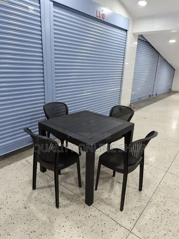 Brand New Dining Plastic Table and Chairs Set - 1