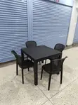 Brand New Dining Plastic Table and Chairs Set - 3