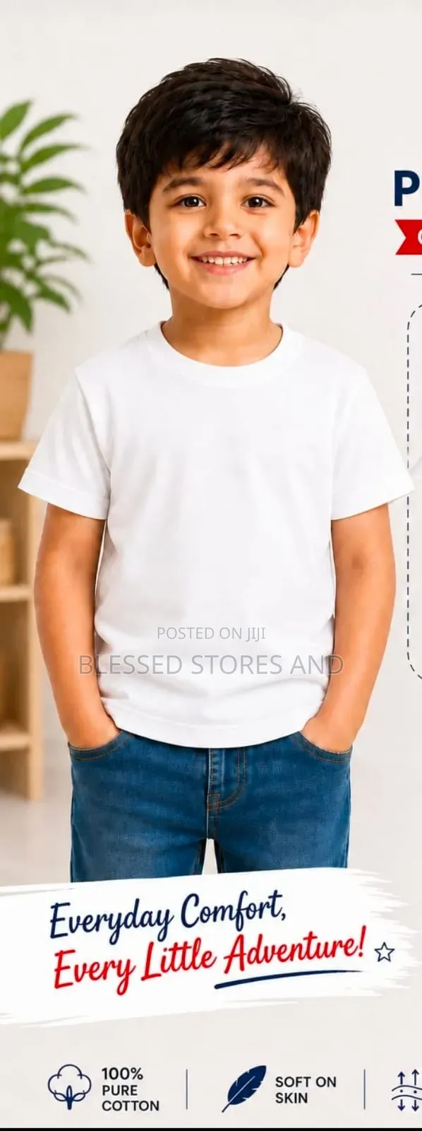 Kids Plain Colour T-Shirts (Ages 1-12) - 1
