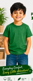 Kids Plain Colour T-Shirts (Ages 1-12) - 3