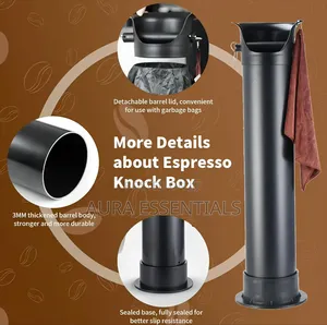 18L Floor Standing Espresso Knock Box