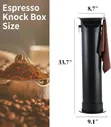 18L Floor Standing Espresso Knock Box - 4