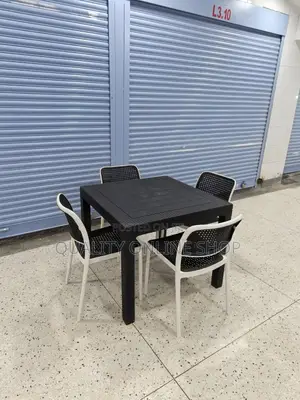 Brand New Plastic Dining Table and Chairs Set